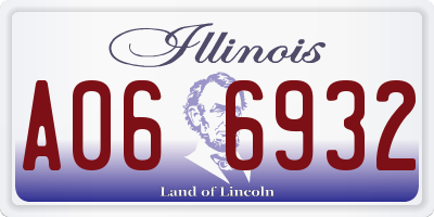 IL license plate A066932