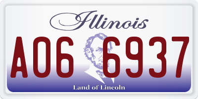 IL license plate A066937