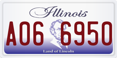 IL license plate A066950