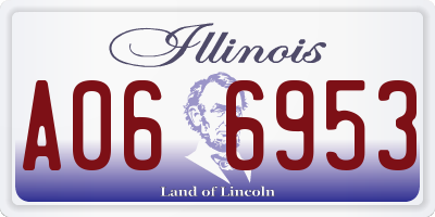 IL license plate A066953