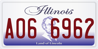 IL license plate A066962