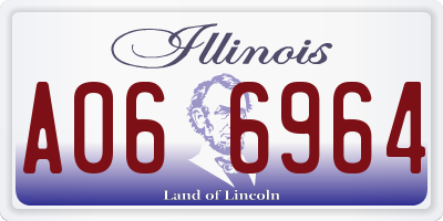 IL license plate A066964