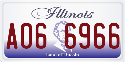 IL license plate A066966