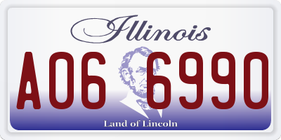 IL license plate A066990
