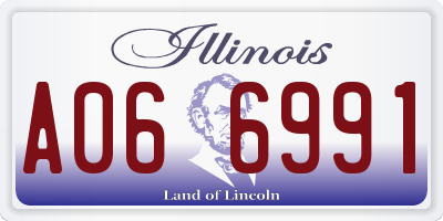IL license plate A066991