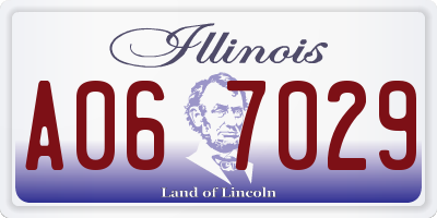 IL license plate A067029