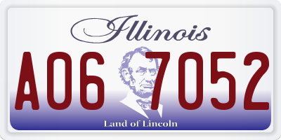 IL license plate A067052