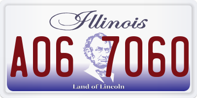 IL license plate A067060