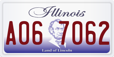 IL license plate A067062