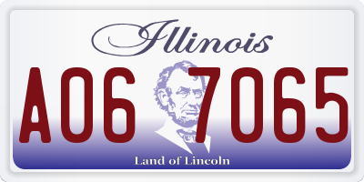 IL license plate A067065