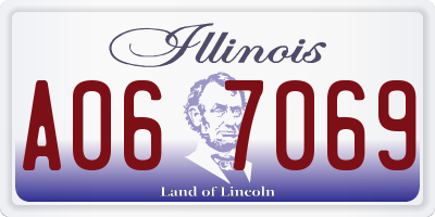 IL license plate A067069