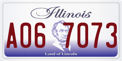 IL license plate A067073
