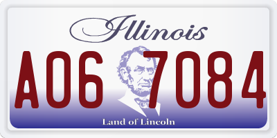 IL license plate A067084