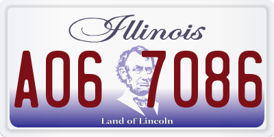IL license plate A067086