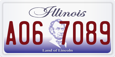 IL license plate A067089