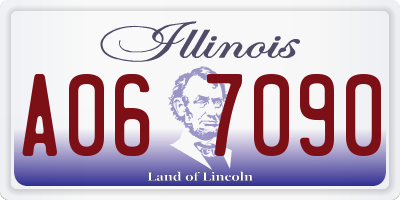 IL license plate A067090