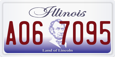 IL license plate A067095