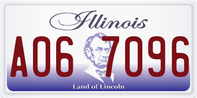 IL license plate A067096