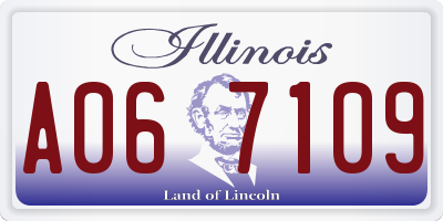 IL license plate A067109