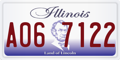 IL license plate A067122