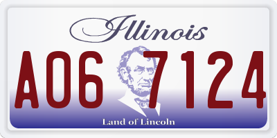 IL license plate A067124