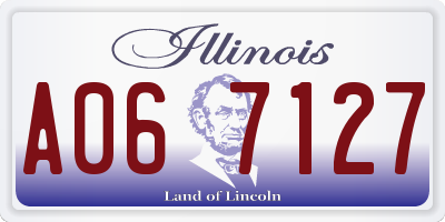 IL license plate A067127