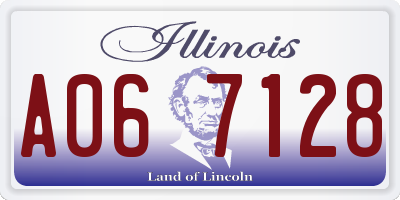 IL license plate A067128