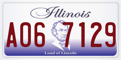 IL license plate A067129