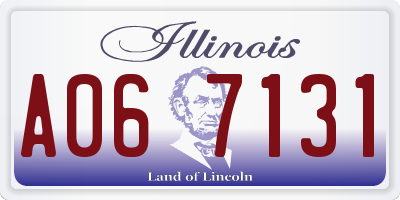 IL license plate A067131