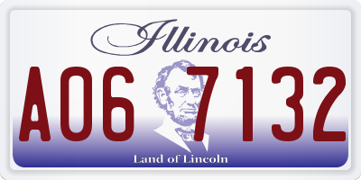 IL license plate A067132