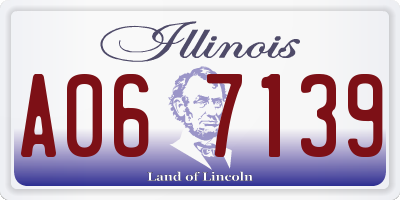 IL license plate A067139
