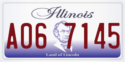 IL license plate A067145
