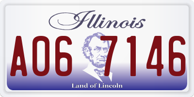 IL license plate A067146