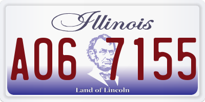 IL license plate A067155
