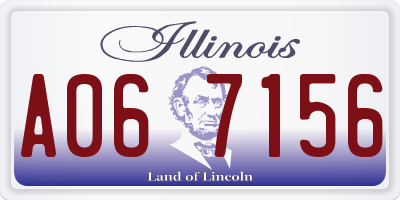 IL license plate A067156
