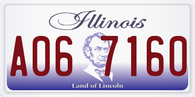 IL license plate A067160