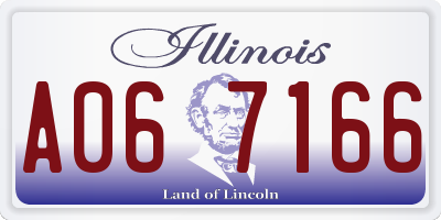 IL license plate A067166