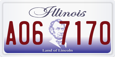 IL license plate A067170