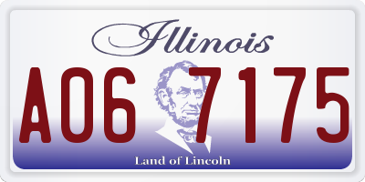IL license plate A067175