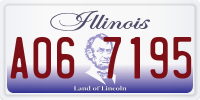 IL license plate A067195