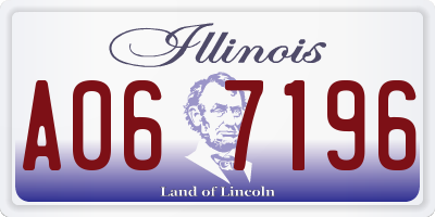 IL license plate A067196