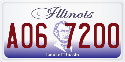 IL license plate A067200