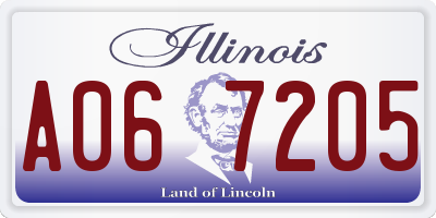 IL license plate A067205