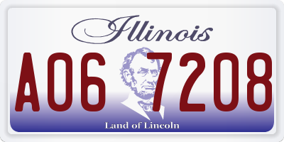 IL license plate A067208