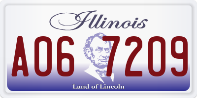 IL license plate A067209