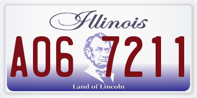 IL license plate A067211