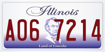 IL license plate A067214