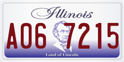 IL license plate A067215