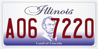 IL license plate A067220