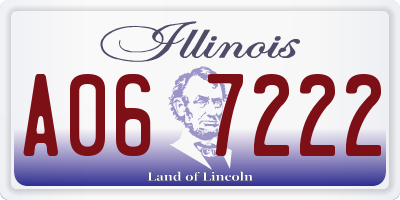 IL license plate A067222